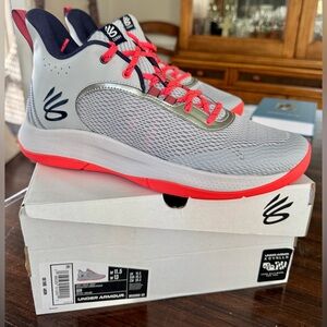 Under Armour Curry 3Z6 - Gray with Red Accent